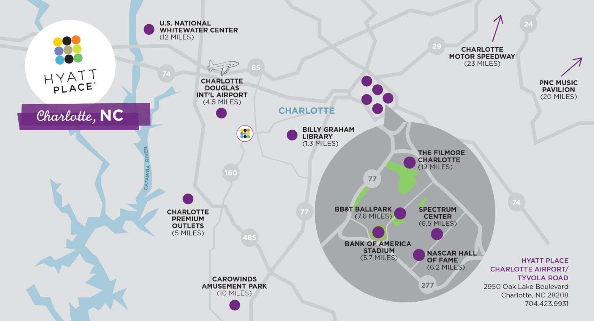 Hyatt Place Airport Billy Graham Parkway Hotel Charlotte